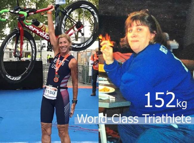 Sue Reynolds減肥後成世界級鐵人三項選手