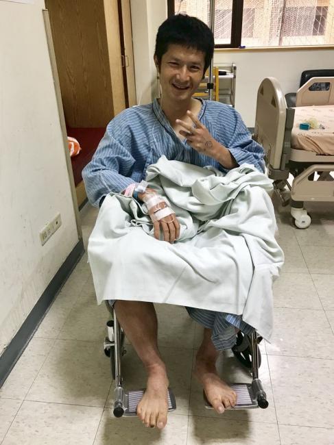 范永奕於 2018 年撞車骨折後歷經八次手術